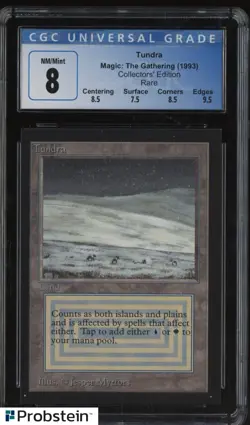 1993 Magic The Gathering MTG Rare Tundra Collectors Edition 8 CGC - Image 1