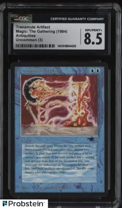 1994 Magic The Gathering MTG Antiquities Transmute Artifact 8.5 CGC - Image 1