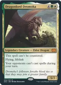 Dragonlord Dromoka - Light Play MTG Double Masters 2022 - Image 1