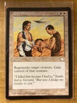 MTG✨DEBT OF LOYALTY✨Weatherlight MINT RARE 1997 Reserve List UNPLAYED Venters - Image 1