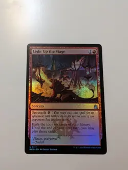 MTG - Light Up the Stage (Foil) - Ravnica Remastered NM/M Condition - Image 1