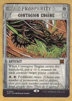 Contagion Engine - Breaking News (Outlaws of Thunder Junction , Mythic) MTG NM - Image 1