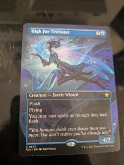 x1 High Fae Trickster FDN Foundations MTG 307 RARE BORDERLESS M/NM 1x - Image 1