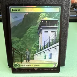 MtG Jurassic World REX Double Sided Forest FOIL 0025 LP - Image 1