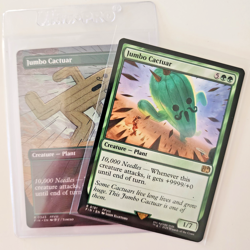 Jumbo Cactuar Final Fantasy Magic the Gathering Regular, Borderless Cards Lot - Image 1