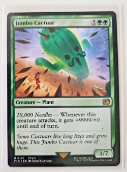 Jumbo Cactuar Final Fantasy Magic the Gathering Regular, Borderless Cards Lot - Image 2