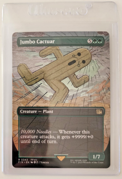 Jumbo Cactuar Final Fantasy Magic the Gathering Regular, Borderless Cards Lot - Image 4