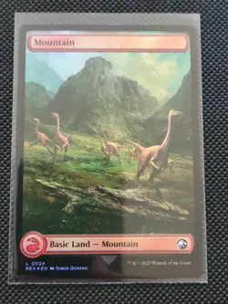 Mountain - #24 - Double-Sided Land - Foil - Jurassic World Collection - REX - Image 1
