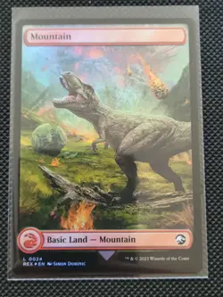 Mountain - #24 - Double-Sided Land - Foil - Jurassic World Collection - REX - Image 2
