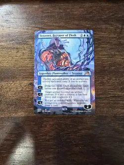 Tezzeret, Betrayer of Flesh (Borderless) Kamigawa: Neon Dynasty Regular MTG NM - Image 1