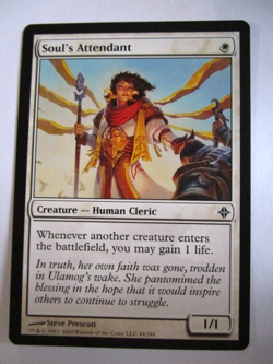 MTG Soul's Attendant Rise Of Eldrazi Common Moderate Play!! - Image 1