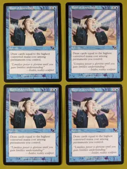Rush of Knowledge x4 Scourge 4x Playset Magic the Gathering MTG - Image 1