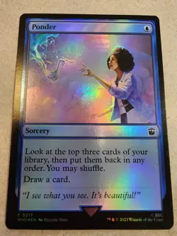 Ponder - #217 Foil - Universes Beyond: Doctor Who - Mtg - Image 1