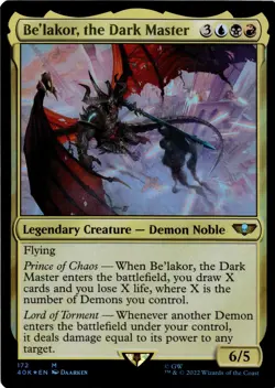 Be'lakor, The Dark Master NM/M* FOIL Fallout ENGLISH 172 mtg -UnltdCards - Image 1