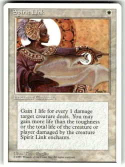 Spirit Link MTG Core Set 4th Edition Regular MTG NM - Image 1