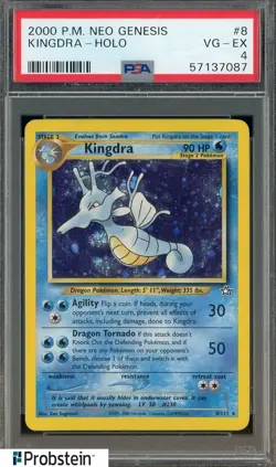 2000 Pokemon Neo Genesis #8 Kindra Holo PSA 4 VG-EX - Image 1