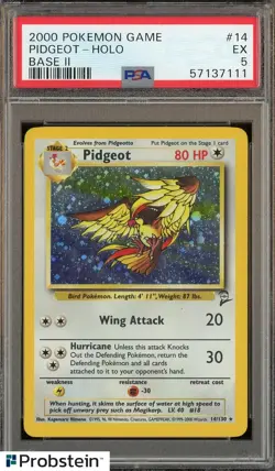 2000 Pokemon Game Base II #14 Pidgeot - Holo PSA 5 EX - Image 1