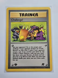 Challenge! 1st Edition 74/82 Team Rocket Pokemon Tcg Vintage Lp Condition - Image 1