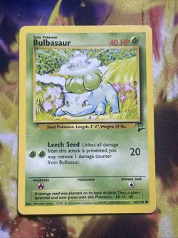 Pokemon BASE SET 2 Card 67/130 Bulbasaur - Image 1