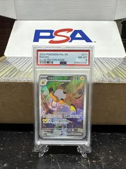 2023 Pokemon Paldea Evolved Raichu #211 Illustration Rare PSA 8 - Image 1