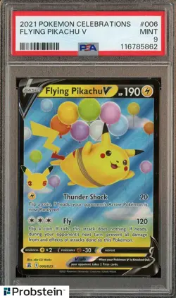 2021 Pokemon Celebrations #006 Flying Pikachu V PSA 9 MINT - Image 1