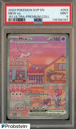 2023 Pokemon SVP EN 151 Ultra Premium Coll #053 Mew Ex PSA 9 MINT - Image 1