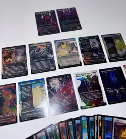 MTG: Final Fantasy 34 Card Lot w Vincent Valentine & Golbez Borderless Foil NM - Image 3
