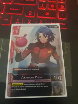 Gundam Card Game TCG FOIL Athrun Zala ST04-011 Participant Tournament Promo - Image 1