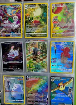 Binder Collection Lot of 40 Pokemon Cards Mixed EX Holo V Vmax Full Art - Image 3