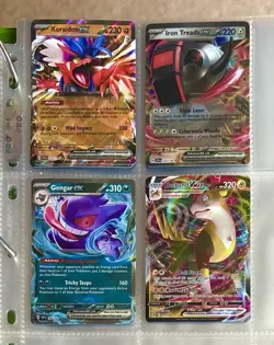 Binder Collection Lot of 40 Pokemon Cards Mixed EX Holo V Vmax Full Art - Image 5