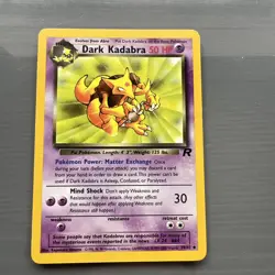 Dark Kadabra 39/82 Team Rocket Pokemon Card WOTC NM - Image 1