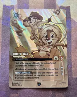 Lorcana Chip ‘N’ Dale, Recovery Rangers Enchanted x1 NM - Image 1