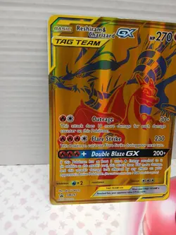 Pokemon Card - Reshiram & Charizard GX - SM247 - Black Star Promo LOOK! Jumbo - Image 2
