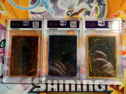 Yugioh Egyptian God Card Set Slifer, Obelisk, Ra YGLD-ENG01, ENG02, ENG03 PSA 9 - Image 3