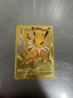 Jolteon VMAX Foil Pokemon Card Gift Fan Art Collectible - Image 1