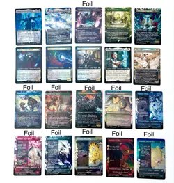 Magic The Gathering: Final Fantasy 20 Card Lot. 4 Borderless Rares. 10 Foils. NM - Image 1