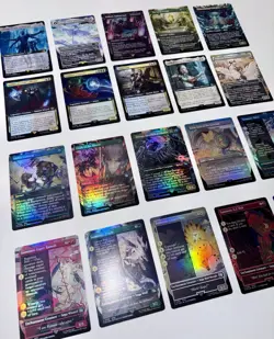 Magic The Gathering: Final Fantasy 20 Card Lot. 4 Borderless Rares. 10 Foils. NM - Image 2