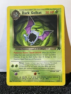 2000 Dark Golbat 24/82 Team Rocket Set Pokemon Card TCG WOTC - Image 4