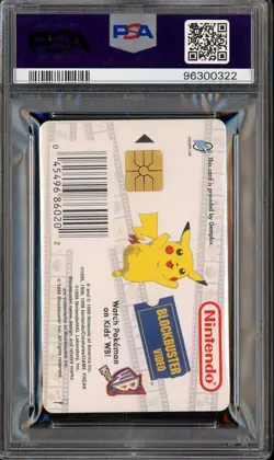 1999 Pokemon Snap Smart Card Blockbuster Video Charmander PSA 9 MINT - Image 2