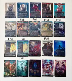 Magic The Gathering: Final Fantasy 20 Card Lot(5 Character Cards) &Art cards. NM - Image 1