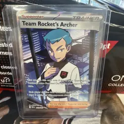 Team Rocket’s Archer 223/182 Trainer Pokemon Card Destined Rivals TCG CLEAN - Image 1