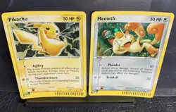2003 RAW 2 Card lot Pikachu 12 Meowth 13 HOLO Rare POKEMON Promos - Image 1