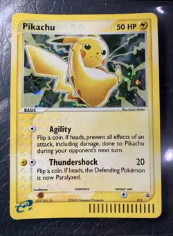 2003 RAW 2 Card lot Pikachu 12 Meowth 13 HOLO Rare POKEMON Promos - Image 3