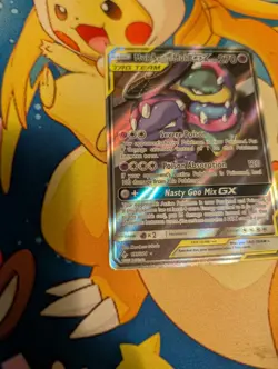 Pokemon TCG Muk Alolan Muk GX Full Art Holo Card 197/214 Sm-Unbroken Bonds - Image 2