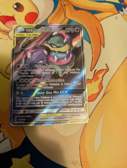 Pokemon TCG Muk Alolan Muk GX Full Art Holo Card 197/214 Sm-Unbroken Bonds - Image 3