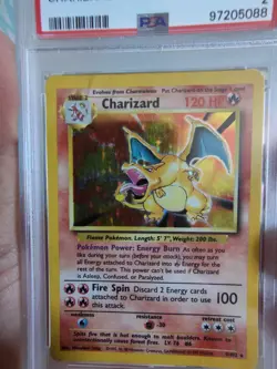 CHARIZARD BASE SET HOLO 1999 POKEMON CARD 4/102 PSA 2 WIZARDS OF THE COAST - Image 4