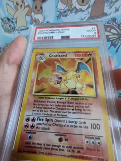 CHARIZARD BASE SET HOLO 1999 POKEMON CARD 4/102 PSA 2 WIZARDS OF THE COAST - Image 5