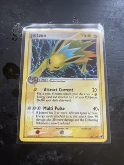 Jolteon - 8/115 - Holo Rare EX Unseen Forces Set - Pokemon Card - LP - Image 1