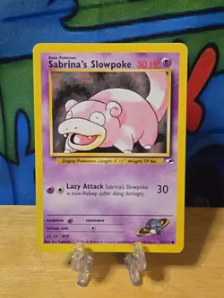 Pokemon Trading Card Sabrina's Slowpoke (Gym Heroes 95/132) LP - Image 1