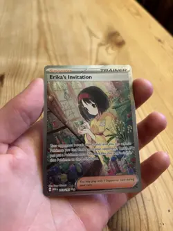 Pokemon TCG Erika's Invitation Scarlet & Violet Holo Card 203/165 NM 151 - Image 1